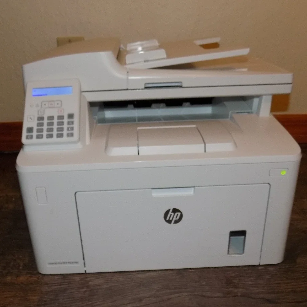 HP LaserJet Pro MFP M227fdn Printer All-in-One White Excellent Monochrome Laser